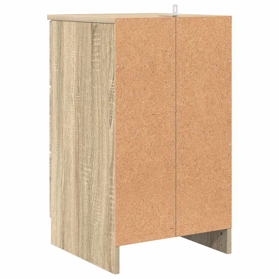 Nachtkastje met lade Sonoma eiken 38 x 38 x 66 cm Bewerkt hout