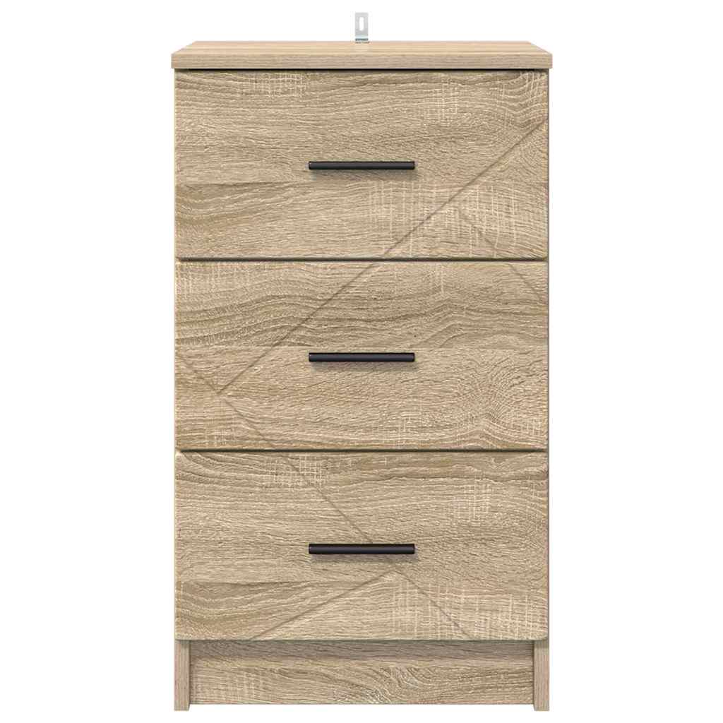 Nachtkastje met lade Sonoma eiken 38 x 38 x 66 cm Bewerkt hout