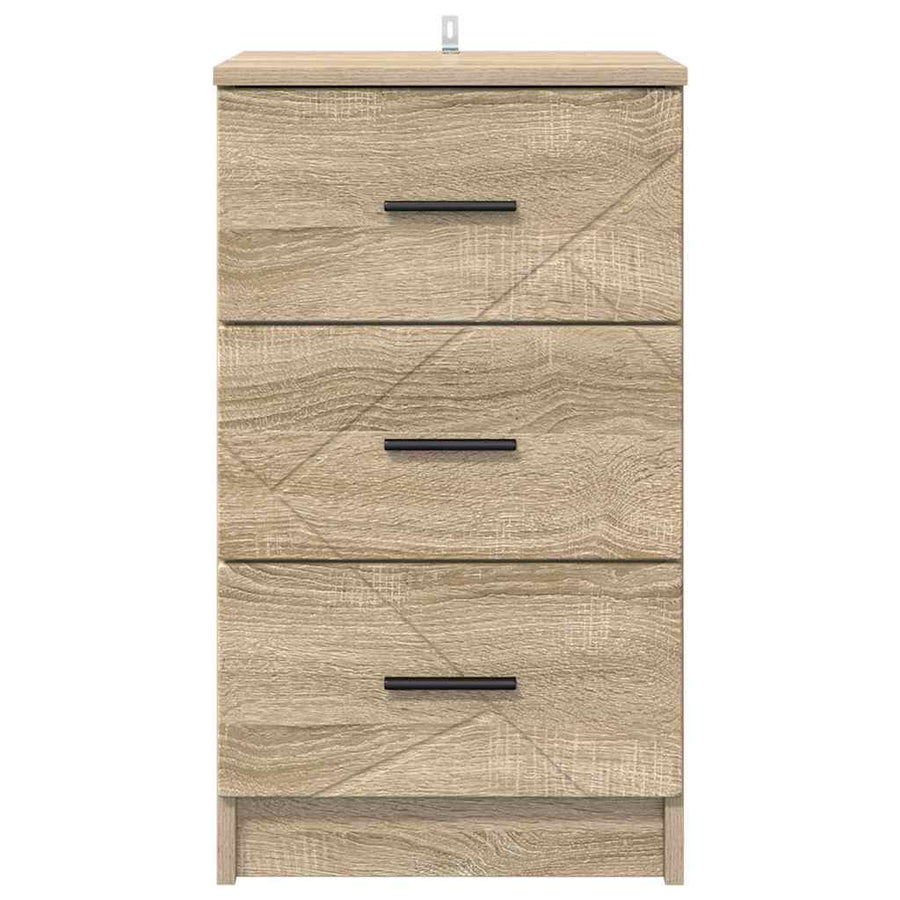 Nachtkastje met lade Sonoma eiken 38 x 38 x 66 cm Bewerkt hout