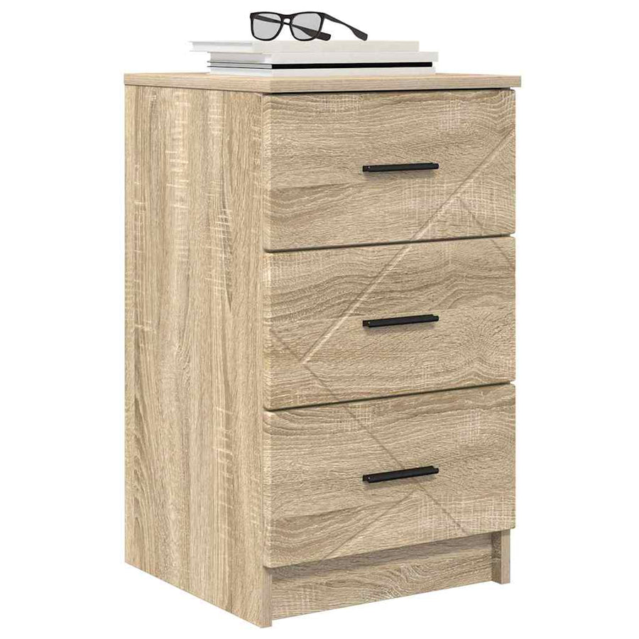 Nachtkastje met lade Sonoma eiken 38 x 38 x 66 cm Bewerkt hout
