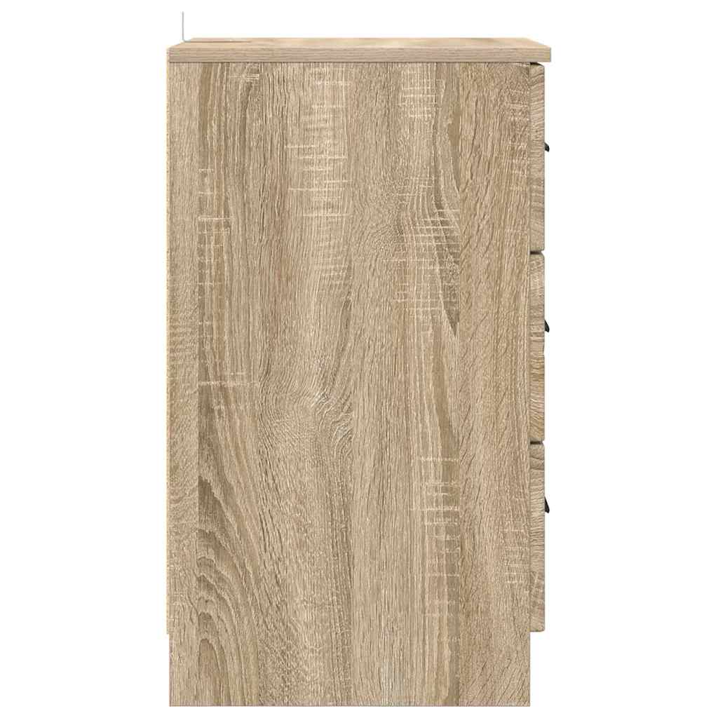 Nachtkastje met lade Sonoma eiken 38 x 38 x 66 cm Bewerkt hout
