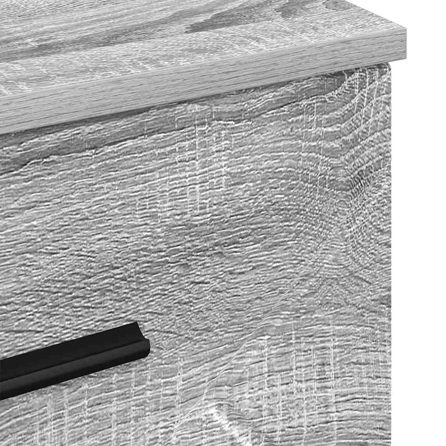 Nachtkastje met lade Grijs sonoma 38 x 38 x 66 cm Bewerkt hout
