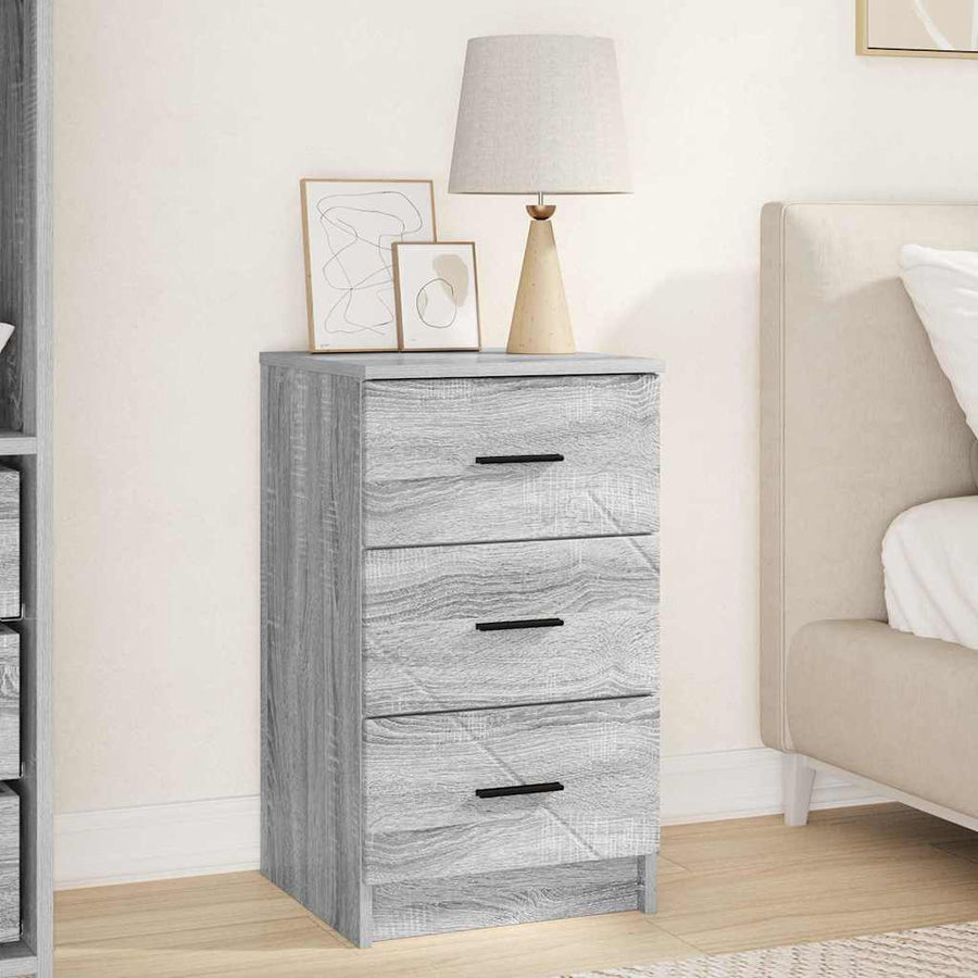 Nachtkastje met lade Grijs sonoma 38 x 38 x 66 cm Bewerkt hout