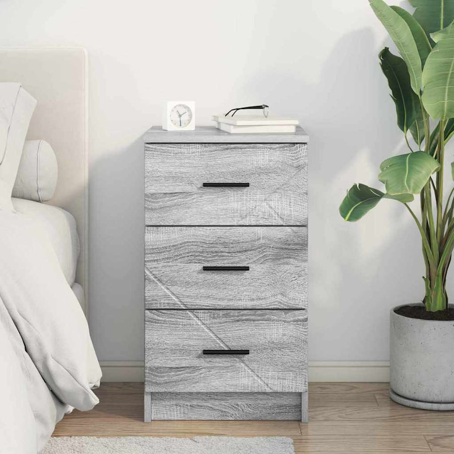 Nachtkastje met lade Grijs sonoma 38 x 38 x 66 cm Bewerkt hout