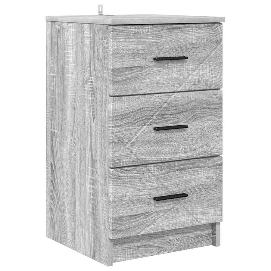 Nachtkastje met lade Grijs sonoma 38 x 38 x 66 cm Bewerkt hout