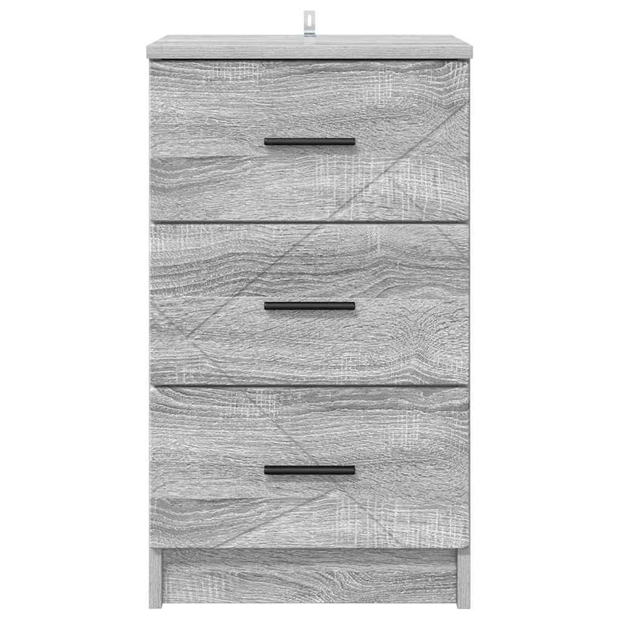 Nachtkastje met lade Grijs sonoma 38 x 38 x 66 cm Bewerkt hout