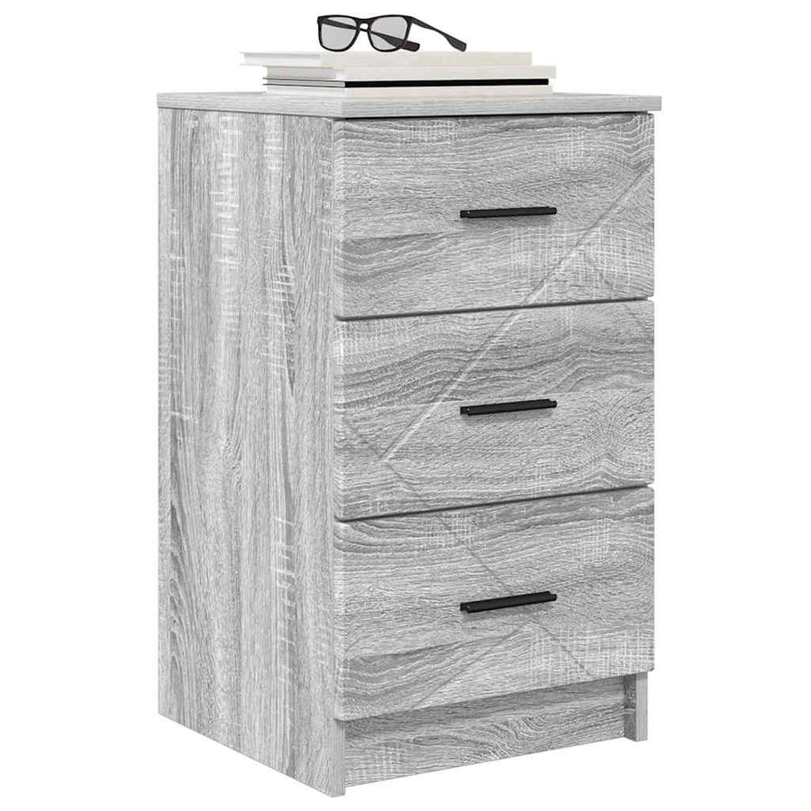 Nachtkastje met lade Grijs sonoma 38 x 38 x 66 cm Bewerkt hout