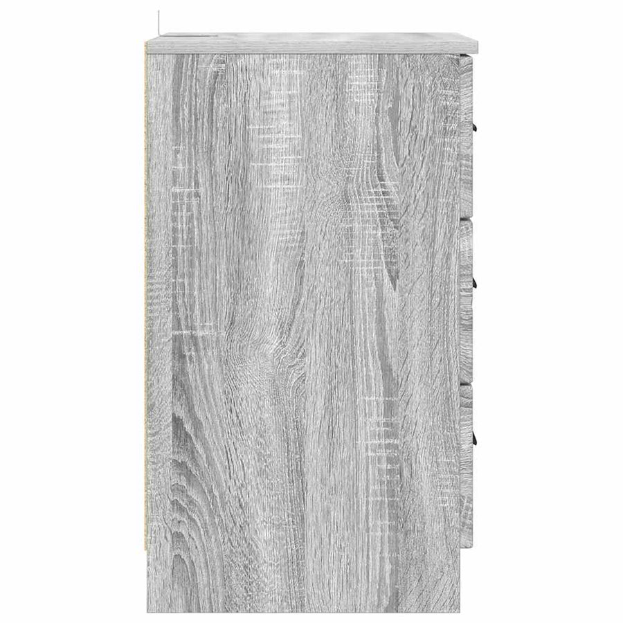 Nachtkastje met lade Grijs sonoma 38 x 38 x 66 cm Bewerkt hout