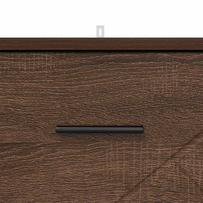 Nachtkastje bruin eikenkleur 38 x 38 x 66 cm Bewerkt hout