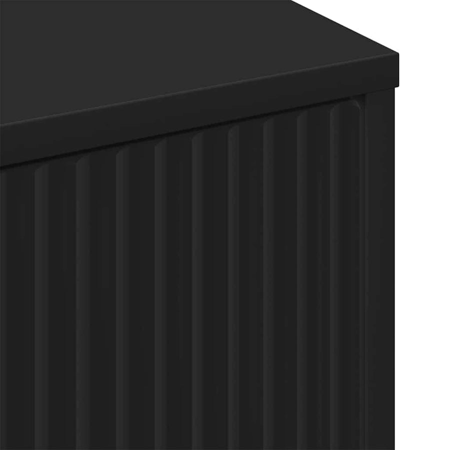 Badkamer Kast Zwart 39 x 23,5 x 65 cm Bewerkt hout & Metaal