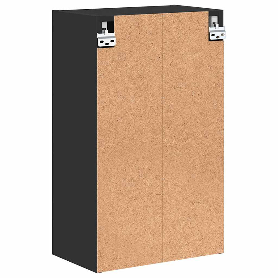 Badkamer Kast Zwart 39 x 23,5 x 65 cm Bewerkt hout & Metaal