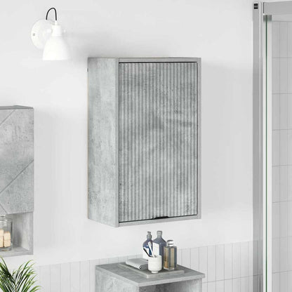 Badkamer Kast Wandgemonteerd Beton Grijs 39 x 23,5 x 65 cm