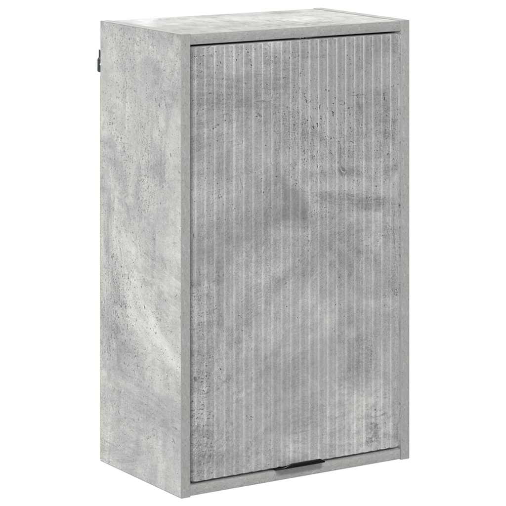 Badkamer Kast Wandgemonteerd Beton Grijs 39 x 23,5 x 65 cm
