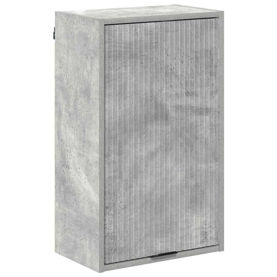 Badkamer Kast Wandgemonteerd Beton Grijs 39 x 23,5 x 65 cm