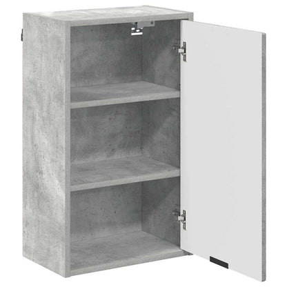 Badkamer Kast Wandgemonteerd Beton Grijs 39 x 23,5 x 65 cm