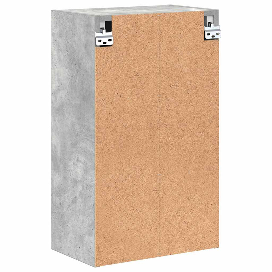 Badkamer Kast Wandgemonteerd Beton Grijs 39 x 23,5 x 65 cm