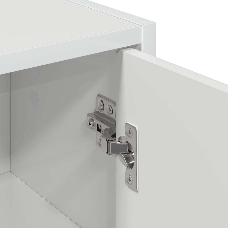 Badkamer Kast Wandgemonteerd Hoogglans wit 39 x 23,5 x 65 cm