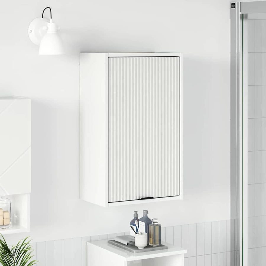 Badkamer Kast Wandgemonteerd Hoogglans wit 39 x 23,5 x 65 cm