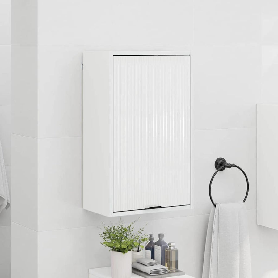 Badkamer Kast Wandgemonteerd Hoogglans wit 39 x 23,5 x 65 cm