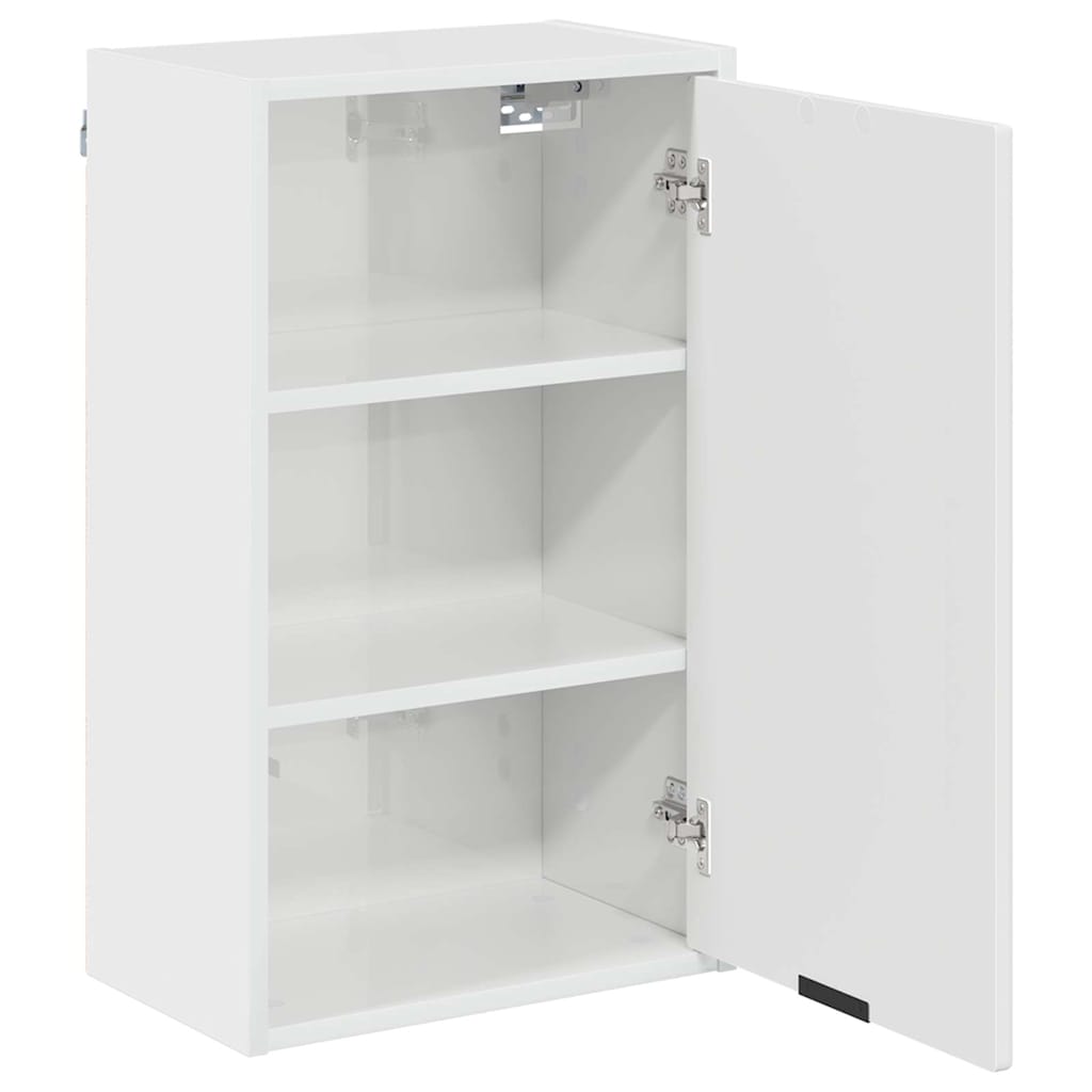 Badkamer Kast Wandgemonteerd Hoogglans wit 39 x 23,5 x 65 cm