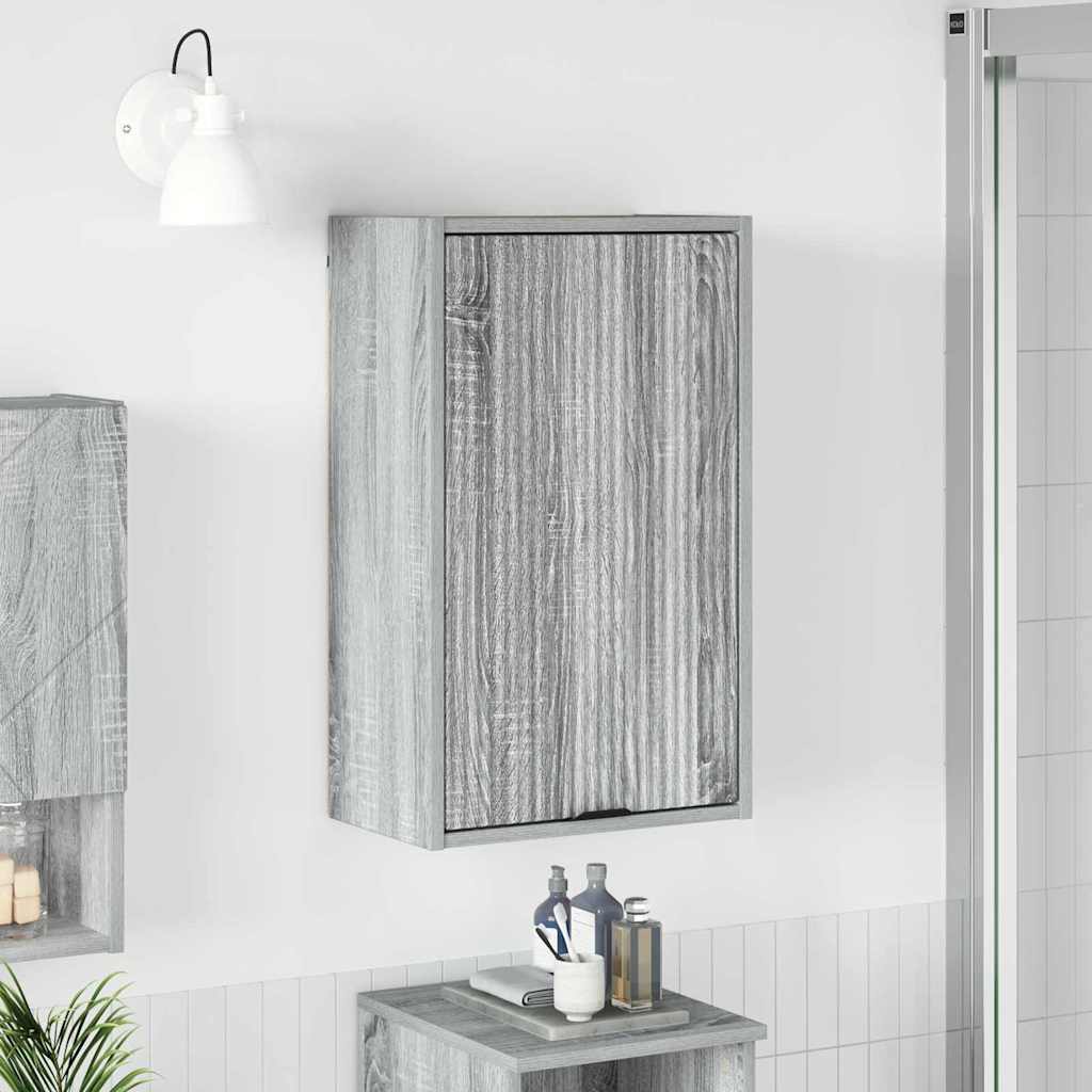 Badkamer Kast Wandgemonteerd Grijs Sonoma 39 x 23,5 x 65 cm