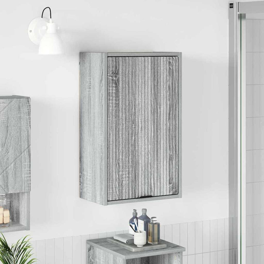 Badkamer Kast Wandgemonteerd Grijs Sonoma 39 x 23,5 x 65 cm