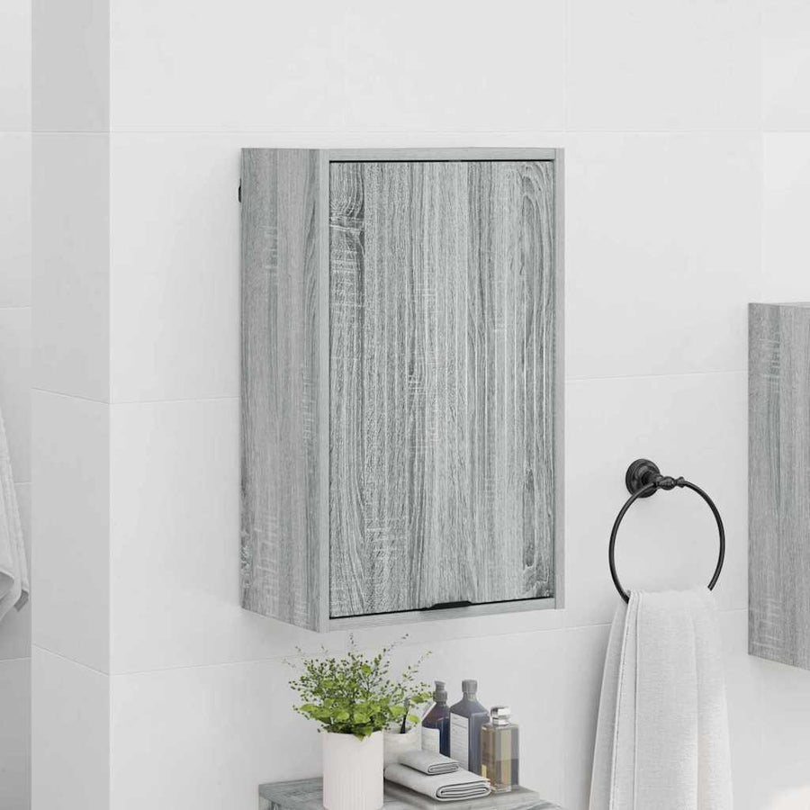 Badkamer Kast Wandgemonteerd Grijs Sonoma 39 x 23,5 x 65 cm