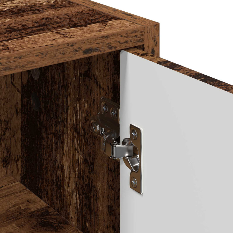 Badkamer Kast Oud Hout 39 x 23,5 x 65 cm Bewerkt hout & Metaal