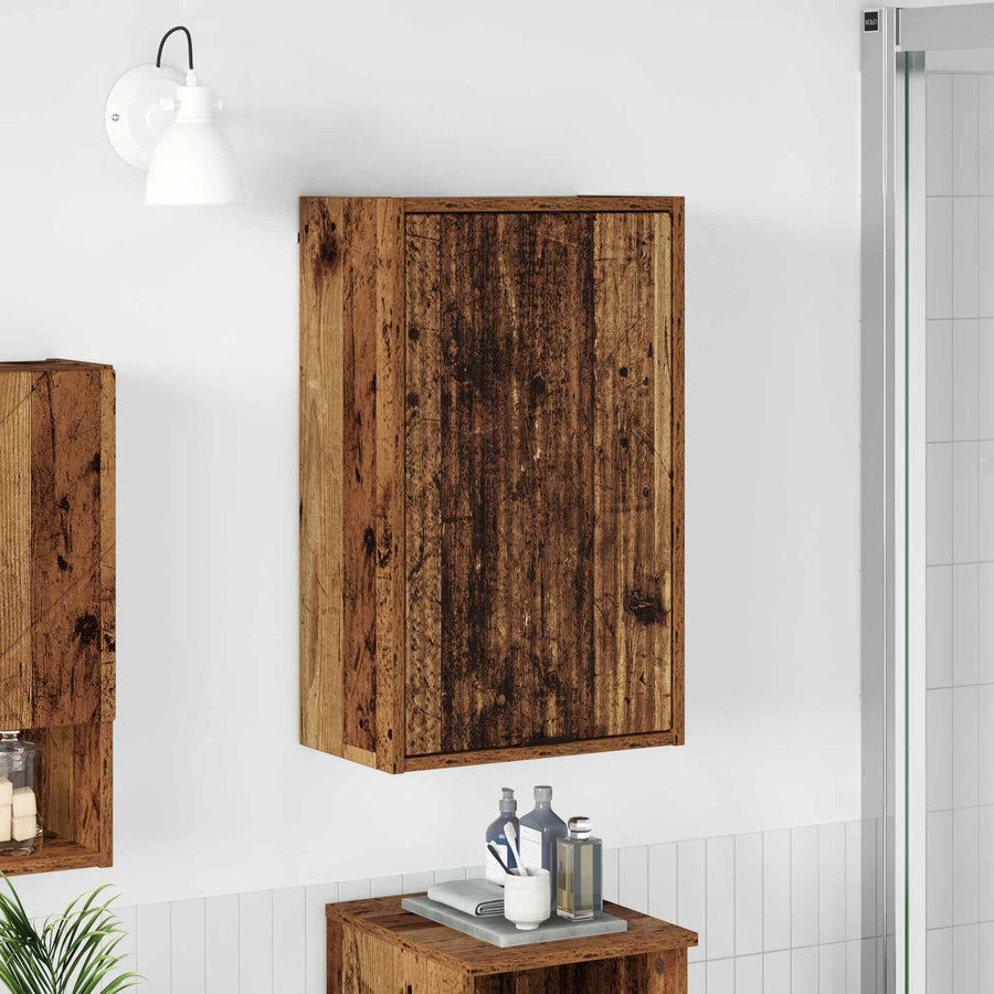 Badkamer Kast Oud Hout 39 x 23,5 x 65 cm Bewerkt hout & Metaal