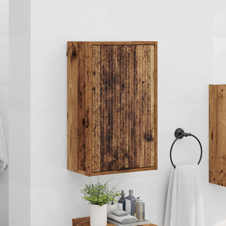 Badkamer Kast Oud Hout 39 x 23,5 x 65 cm Bewerkt hout & Metaal