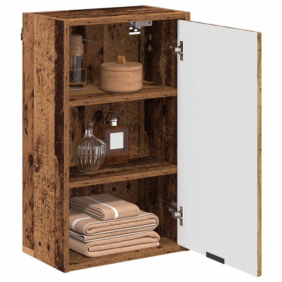 Badkamer Kast Oud Hout 39 x 23,5 x 65 cm Bewerkt hout & Metaal