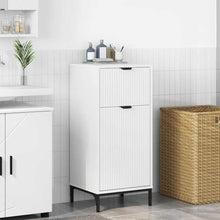 Badkamer Kast Wit 39,5 x 36 x 88 cm Bewerkt hout & Metaal