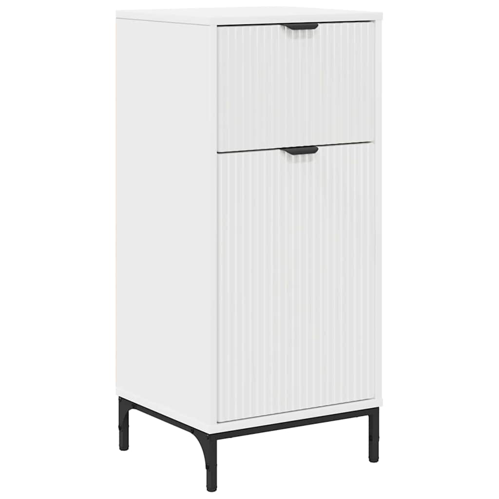 Badkamer Kast Wit 39,5 x 36 x 88 cm Bewerkt hout & Metaal