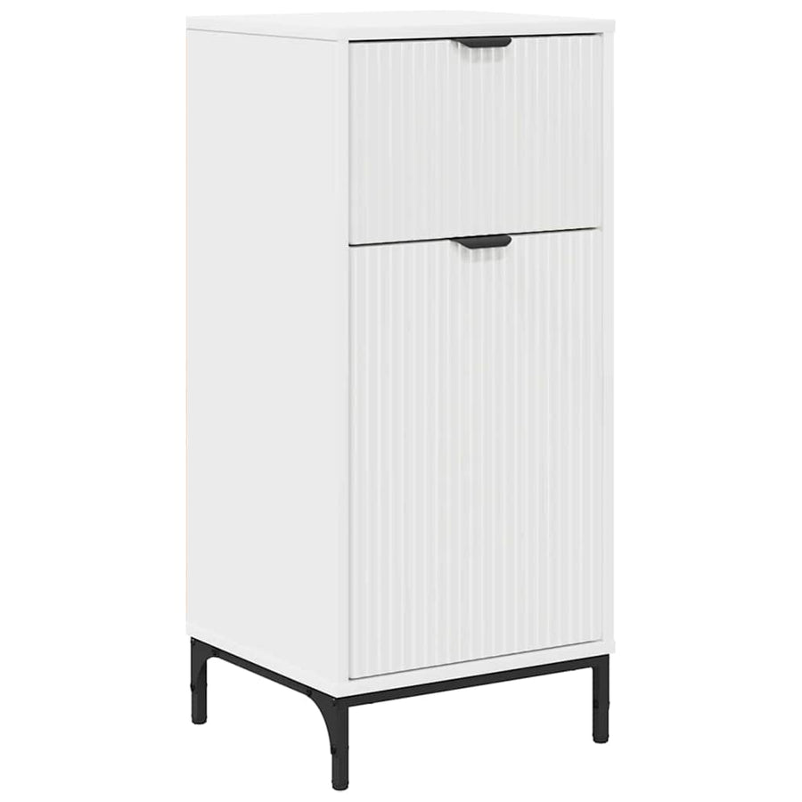 Badkamer Kast Wit 39,5 x 36 x 88 cm Bewerkt hout & Metaal