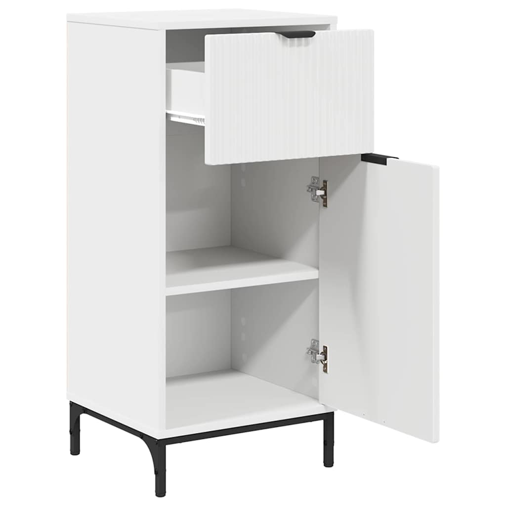 Badkamer Kast Wit 39,5 x 36 x 88 cm Bewerkt hout & Metaal