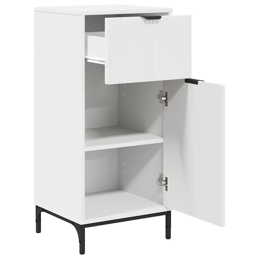 Badkamer Kast Wit 39,5 x 36 x 88 cm Bewerkt hout & Metaal