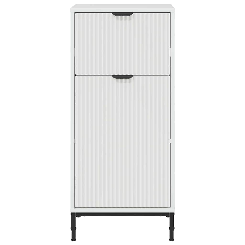 Badkamer Kast Wit 39,5 x 36 x 88 cm Bewerkt hout & Metaal