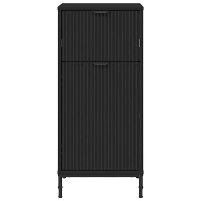 Badkamer Kast Zwart 39,5 x 36 x 88 cm Bewerkt hout & Metaal