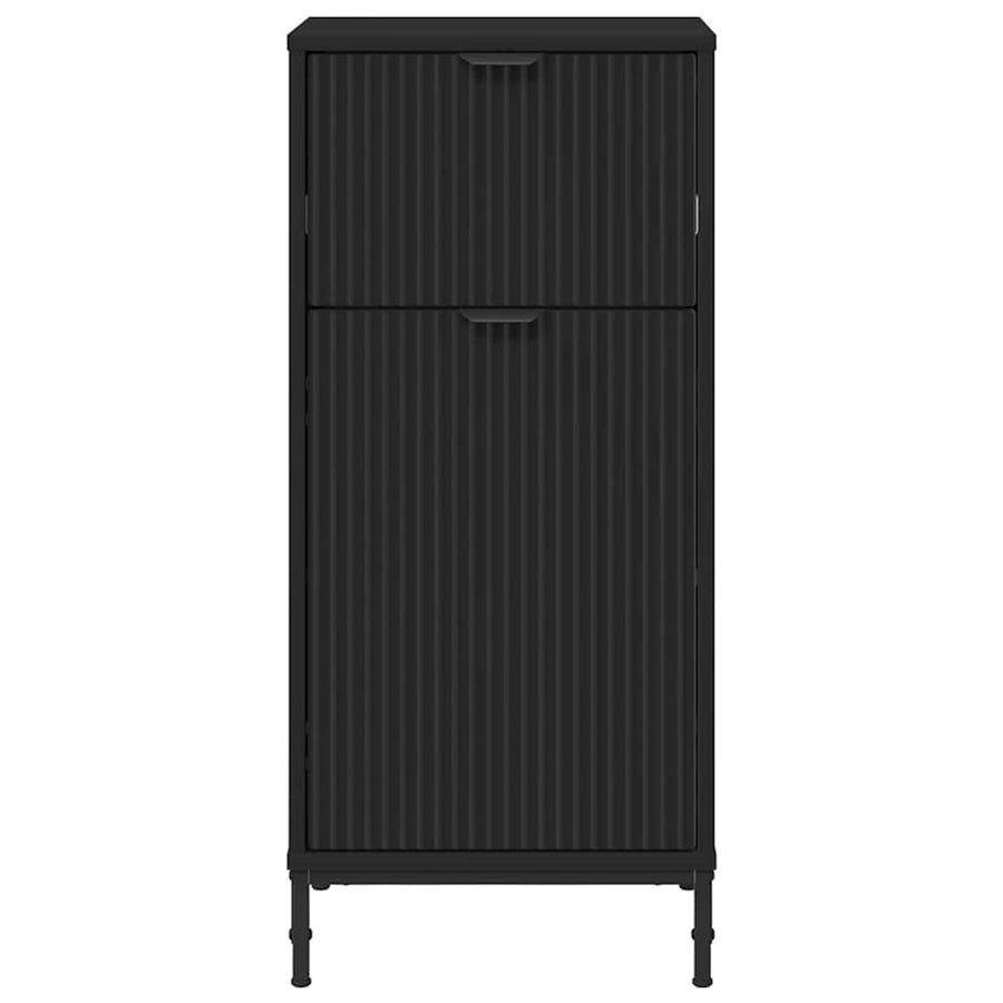 Badkamer Kast Zwart 39,5 x 36 x 88 cm Bewerkt hout & Metaal