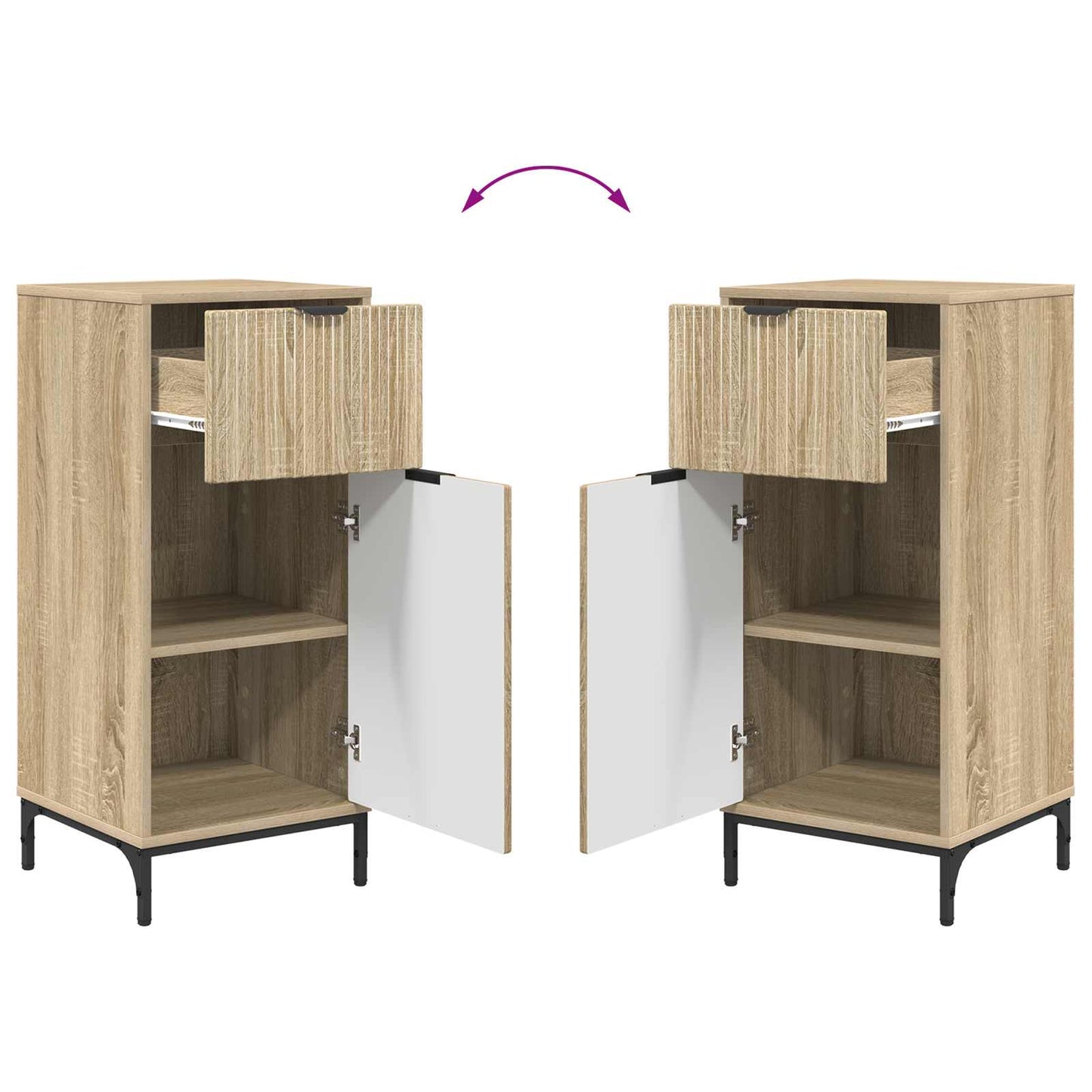 Badkamer Kast Sonoma Eiken 39,5 x 36 x 88 cm