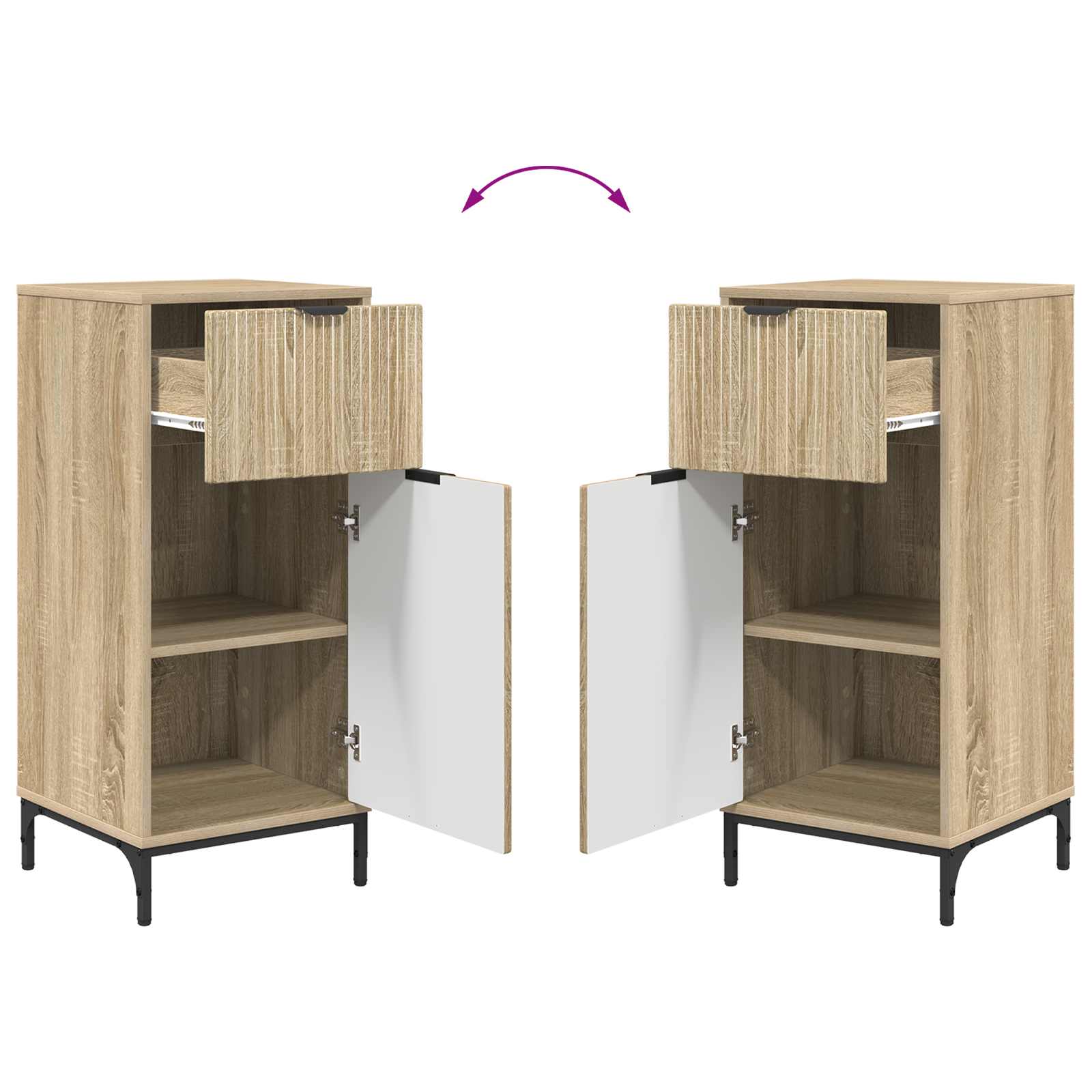Badkamer Kast Sonoma Eiken 39,5 x 36 x 88 cm