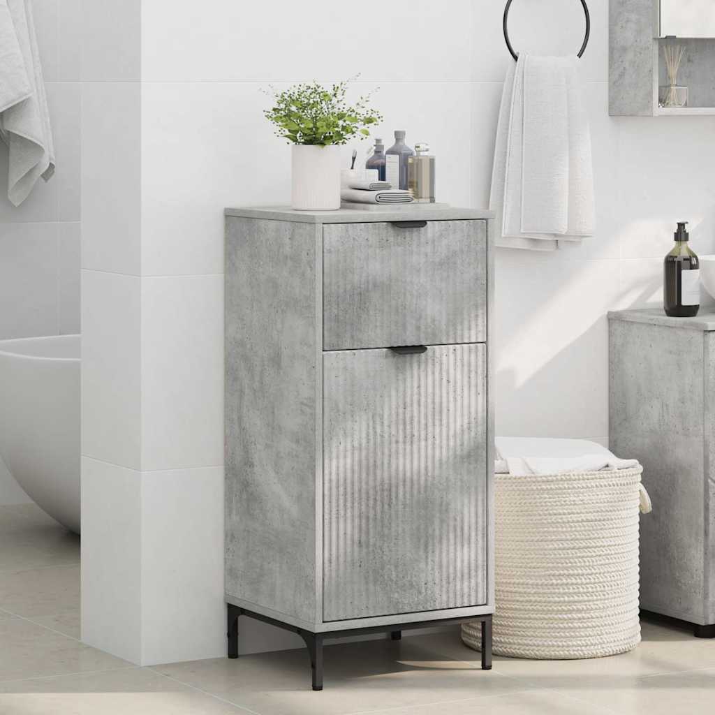 Badkamer Kast met lade met opslag Beton Grijs 39,5 x 36 x 88 cm