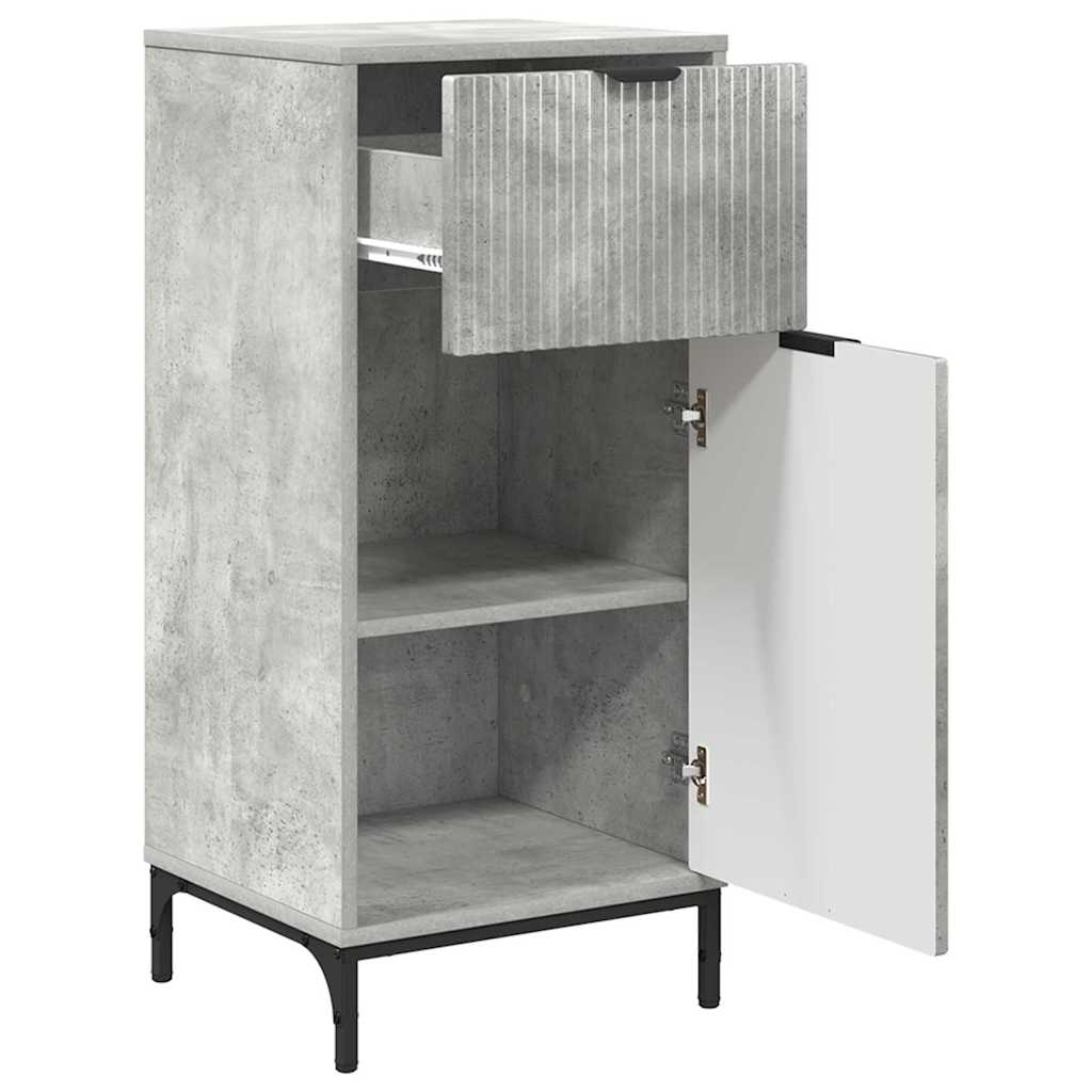 Badkamer Kast met lade met opslag Beton Grijs 39,5 x 36 x 88 cm