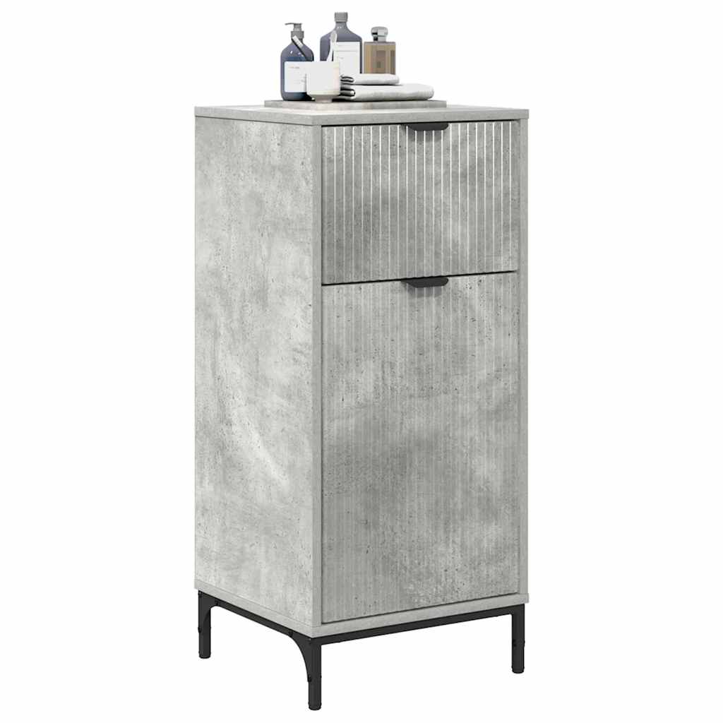 Badkamer Kast met lade met opslag Beton Grijs 39,5 x 36 x 88 cm