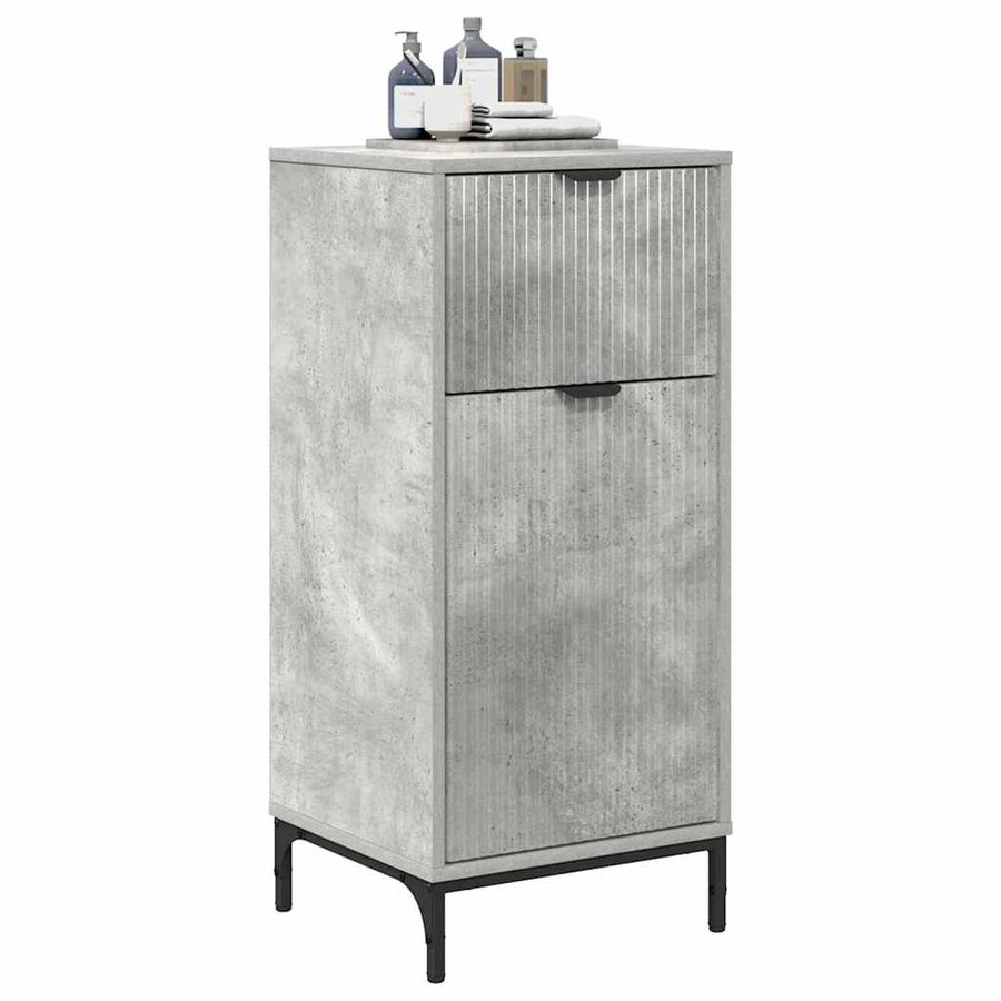 Badkamer Kast met lade met opslag Beton Grijs 39,5 x 36 x 88 cm