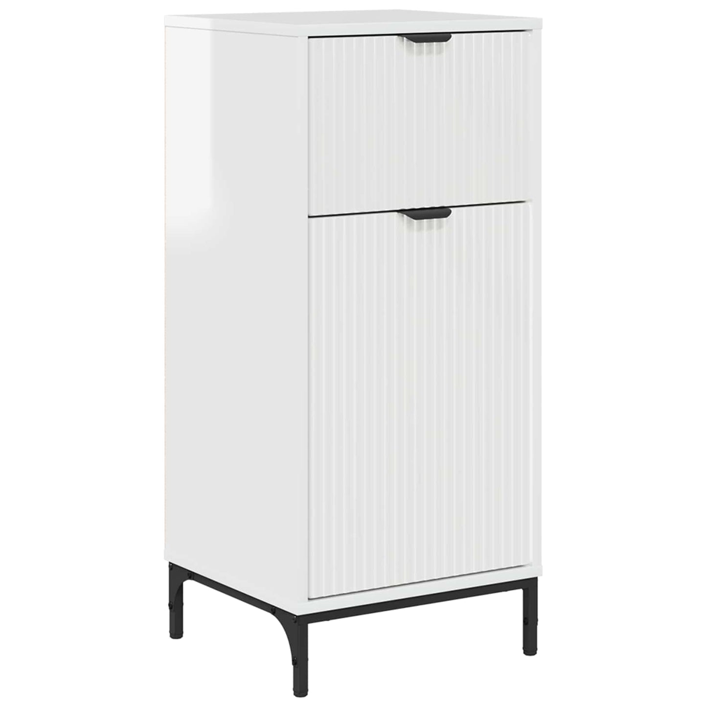 Badkamer Kast Hoogglans wit 39,5 x 36 x 88 cm