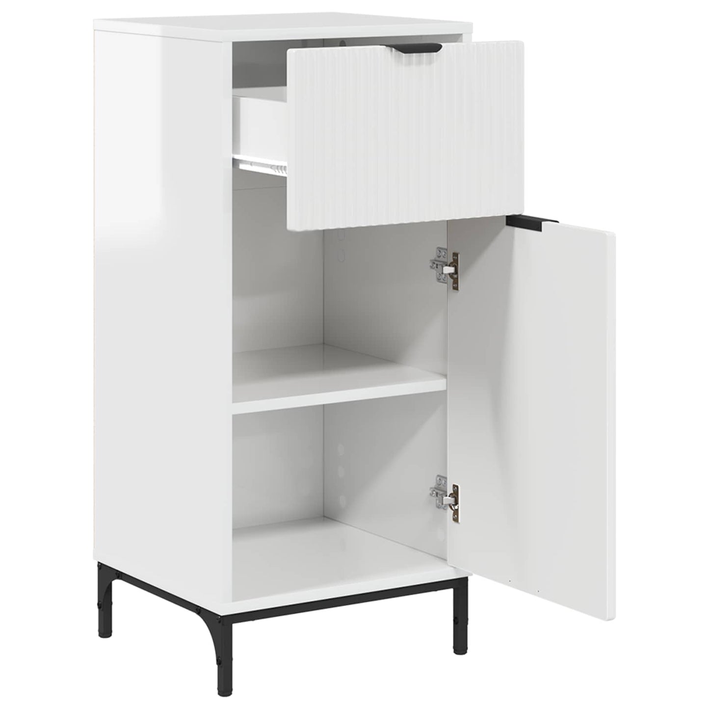 Badkamer Kast Hoogglans wit 39,5 x 36 x 88 cm