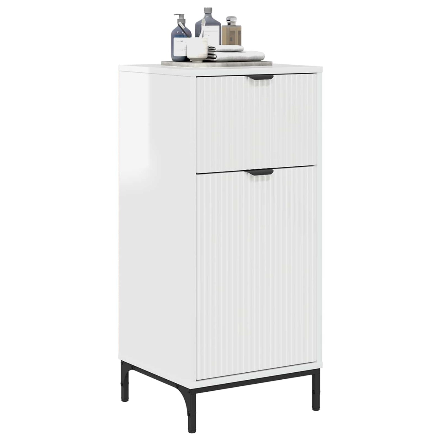 Badkamer Kast Hoogglans wit 39,5 x 36 x 88 cm