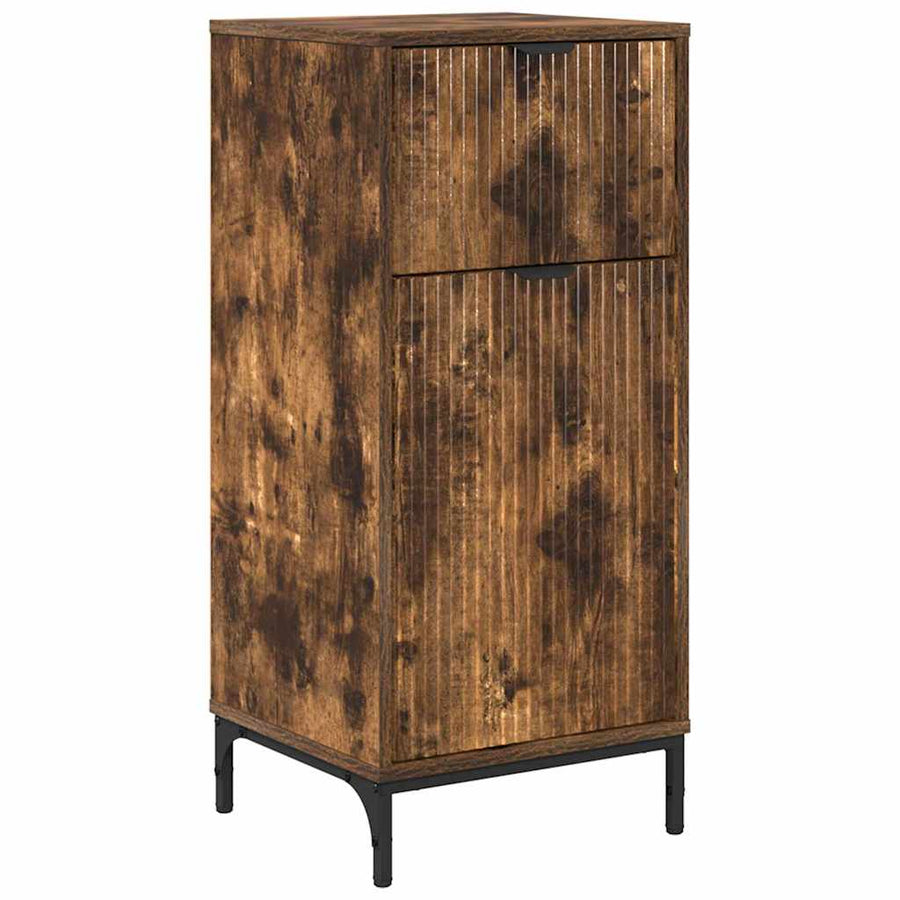 Badkamer Kast met lade Gerookt eiken 39,5 x 36 x 88 cm