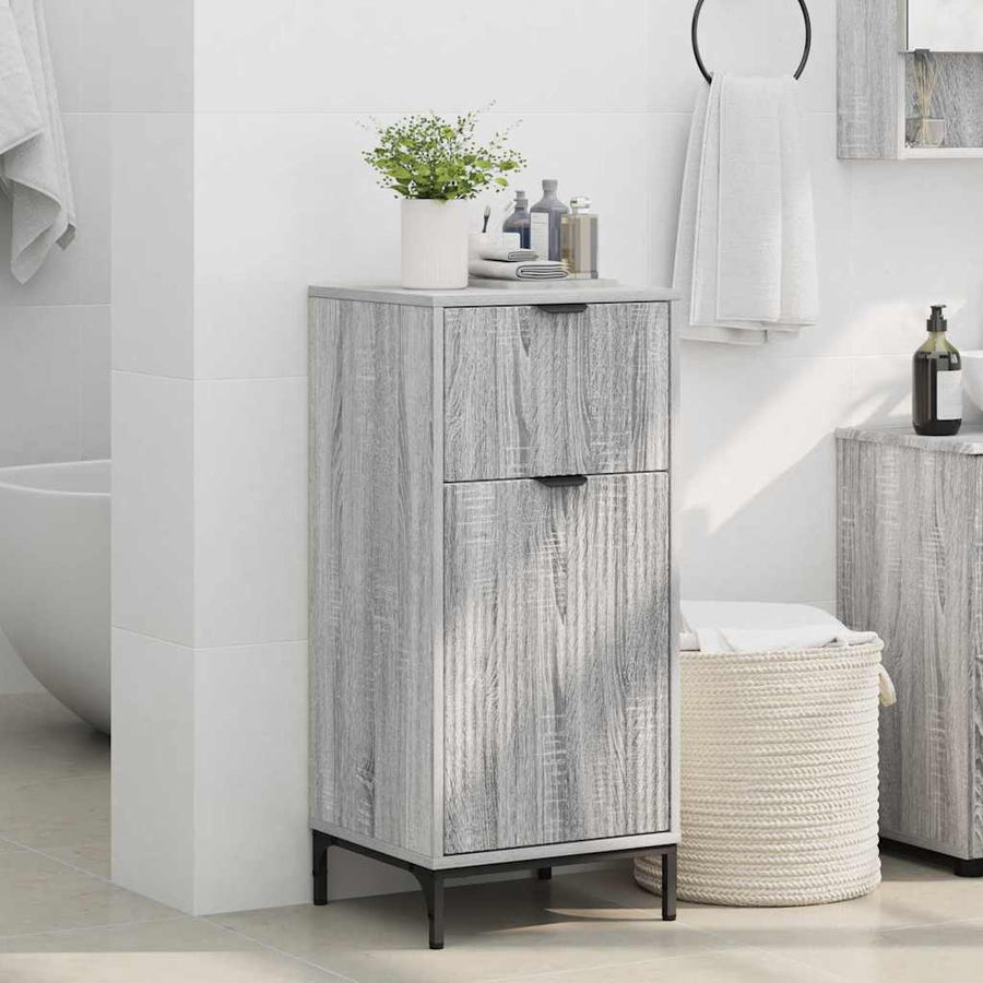 Badkamer Kast met lade Grijs Sonoma 39,5 x 36 x 88 cm